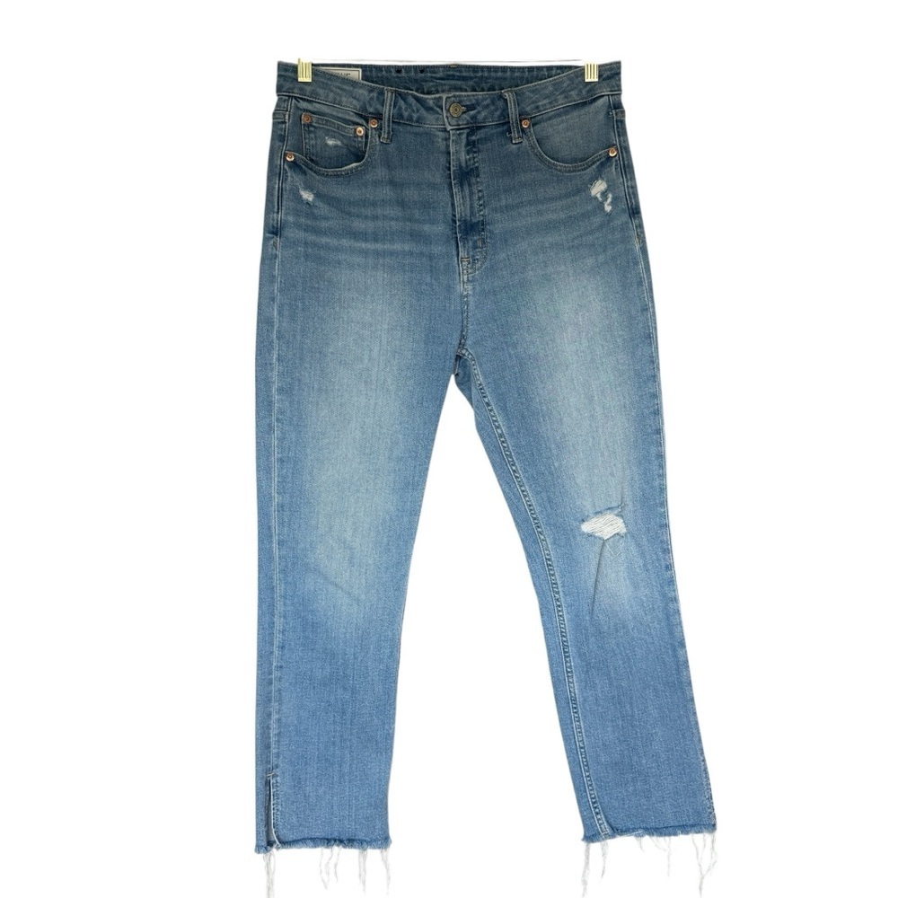 GAP Womens SZ 10 31 Blue Denim High Rise Vintage Slim Straight Jeans Classic